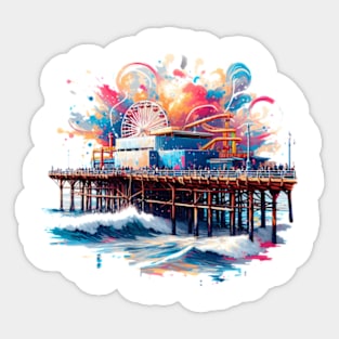 Santa Monica Pier Sticker